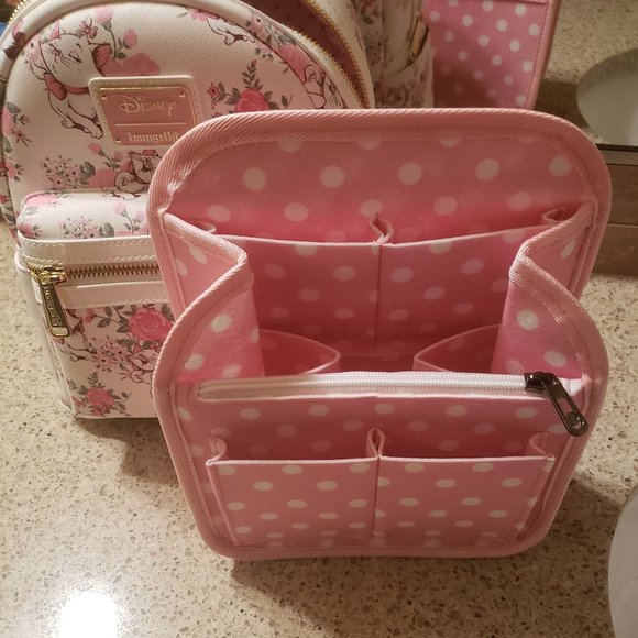 Pink Polka Dots Backpack Organizer - Picture 2 of 3